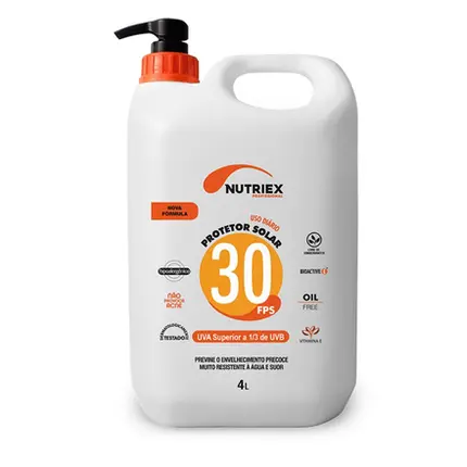 Protetor Solar UV FPS 30 NUTRIEX 4L
