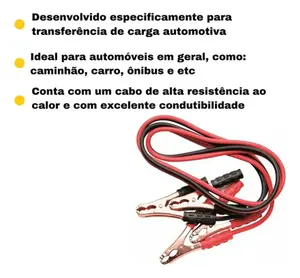 Cabo para Bateria 200A 2,4 M com Estojo EDA