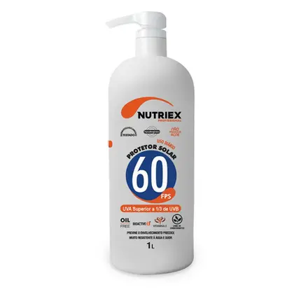Protetor Solar UV FPS 60 NUTRIEX 1L