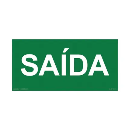 Placa Fotoluminescente 12x24 Saída BRASIL H.