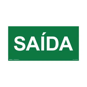 Placa Fotoluminescente 12x24 Saída BRASIL H.