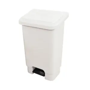 Lixeira 50L Branca Com Pedal LAR PLÁSTICOS