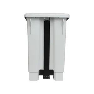 Lixeira 50L Branca Com Pedal LAR PLÁSTICOS