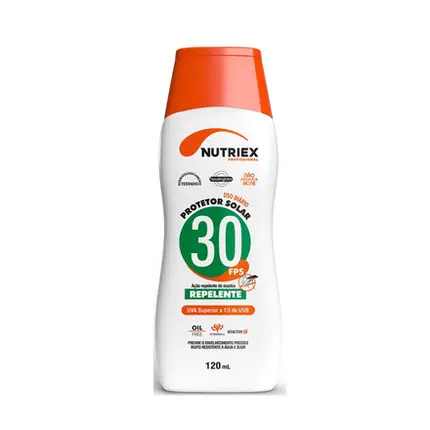 Protetor Solar UV FPS 30 com Repelente NUTRIEX 120g