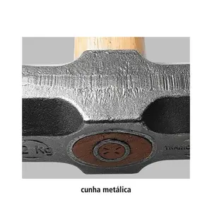 Marreta Oitavada 1000 g TRAMONTINA MASTER Basic com Cabo de Madeira