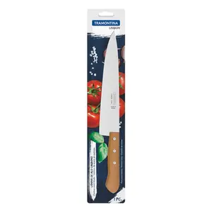 Faca Peixeira e Cozinha TRAMONTINA com Lâmina em Aço Carbono com Cabo de Madeira 12"
