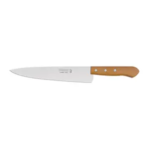 Faca Peixeira e Cozinha TRAMONTINA com Lâmina em Aço Carbono com Cabo de Madeira 12"