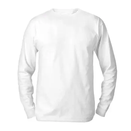 Camisa Malha Branca Manga Longa GARDÉIS