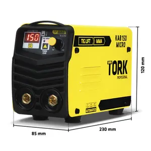 Inversor de Solda 150a Super Combo Com Máscara, Bateria, Lente e Esquadro TORK