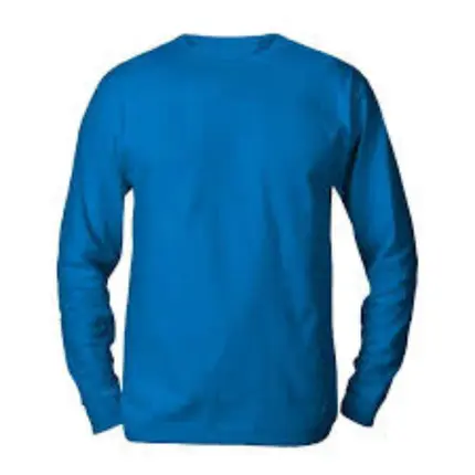 Camisa Malha Azul Manga Longa GARDÉIS