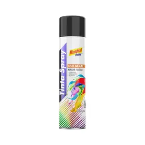 Tinta Spray 400ML Preto Brilhoso UG MUNDIAL PRIME TE0100020