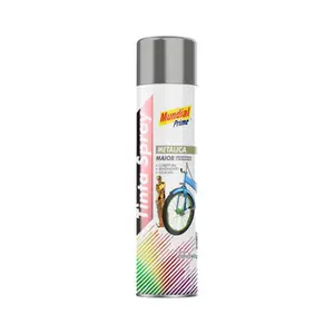 Tinta Spray 400ML Metálica Alumínio MUNDIAL PRIME AE010000099