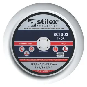 Disco Corte 7X1/16X7/8 SCE 302 INOX STILEX