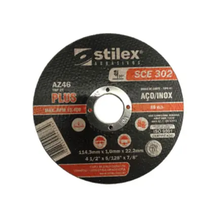 Disco Corte 4.1/2X5/128X7/8  SCE 302 INOX STILEX