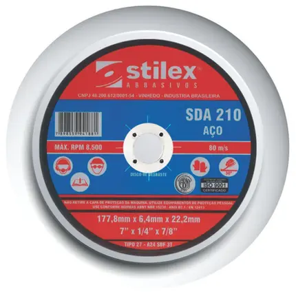 Disco Desbaste 7X1/4X7/8 SDA 210 STILEX