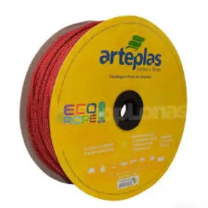 Corda trançada Vermelha ECO PET 06MM/150MT  ARTEPLAS