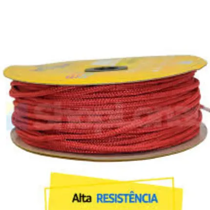 Corda trançada Vermelha ECO PET 06MM/MT  ARTEPLAS