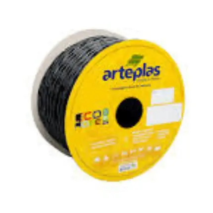 Corda trançada Preta  ECO PET 12MM/MT ARTEPLAS