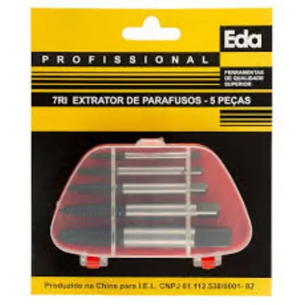 Extrator de Parafusos C/5 peças EDA