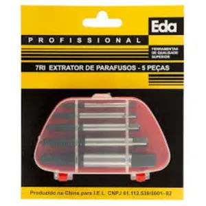 Extrator de Parafusos C/5 peças EDA