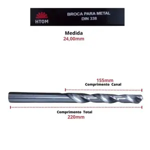 Broca Aço Rapido 24MM X 225MM HTOM