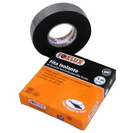 Fita Isolante 10 Metros Preta FOXLUX