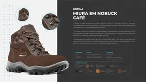 Botina Miura Café Bico Composite 4857 SAFETLINE C.A. 38791 - SAFETLINE