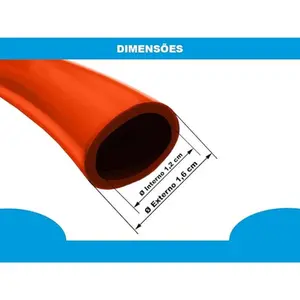 Mangueira De Jardim Flex Laranja 1/2" X 2,0mm 1 Metro GARDÉIS