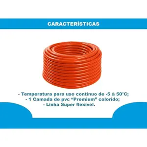 Mangueira De Jardim Flex Laranja 1/2" X 2,0mm 1 Metro GARDÉIS