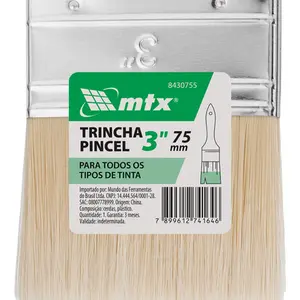 Trincha Pincel 3" Pintura Multiuso, Cerdas Sintéticas 8430755 MTX