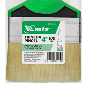 Trincha Pincel 4" Pintura Multiuso, Cerdas Sintéticas 8434855 MTX