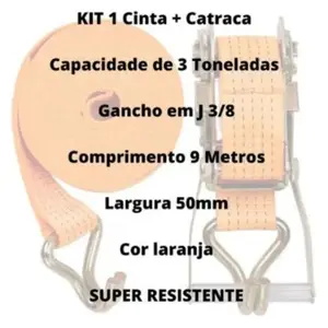 Catraca Para Cinta Laranja 3T X 9M 50MM GARDÉIS