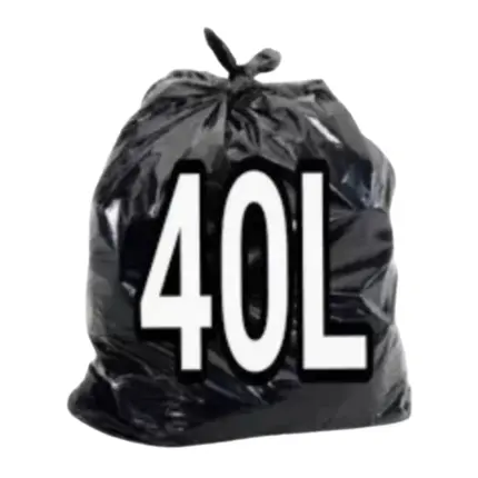 Saco Para Lixo 40LT Preto Pacote Com 100UN. GARDÉIS