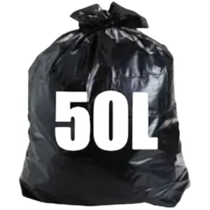Saco Para Lixo 50LT Preto Pacote Com 100UN. Reforçado GARDÉIS