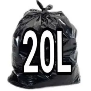 Saco Para Lixo 20LT Preto Pacote com 100UN. GARDÉIS