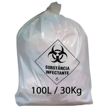 Saco Para Lixo Hospitalar 100LT Pacote Com 100UN. GARDÉIS