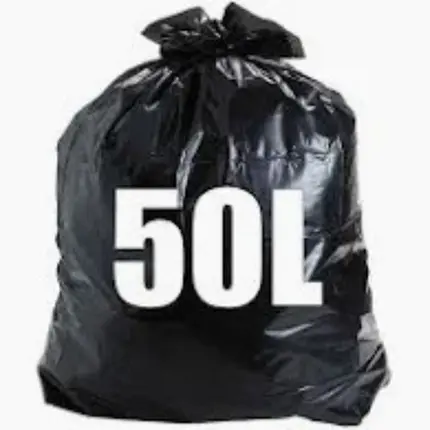 Saco Para Lixo Preto 50LT Pacote com 20UN GARDÉIS