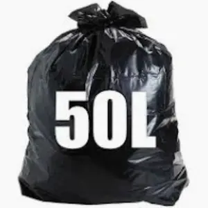 Saco Para Lixo Preto 50LT Pacote com 20UN GARDÉIS