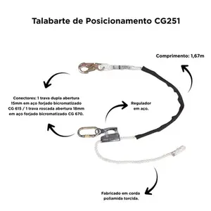 Talabarte de Posicionamento CG251V MG CINTO