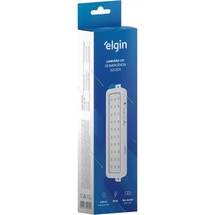 Luminária Emergência 30 Leds ELGIN 463906