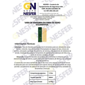 Vara Manobra 6 Elementos(7,2M) 256 NESFER