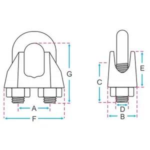Grampo Leve (Clips) - DIN 741 5/8" SIVA