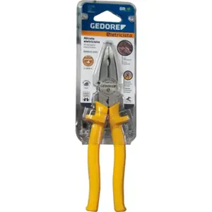 Alicate Universal 8" Eletric Amarelo Prensa Terminal 029.450 GEDORE