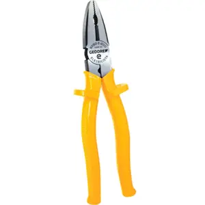 Alicate Universal 8" Eletric Amarelo Prensa Terminal 029.450 GEDORE