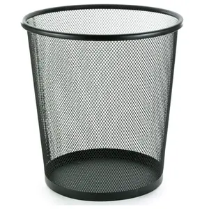 Cesto Metal Aramado Redondo Preto 13LT GARDÉIS