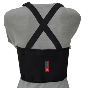 Cinta Ergonômica Comfort Line Preta Com Suspensório STEELFLEX STF-ERCE9011