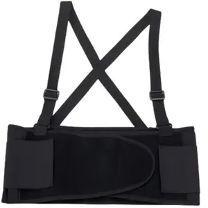 Cinta Ergonômica Comfort Line Preta Com Suspensório STEELFLEX STF-ERCE9011