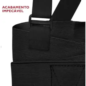 Cinta Ergonômica Comfort Line Preta Com Suspensório STEELFLEX STF-ERCE9011