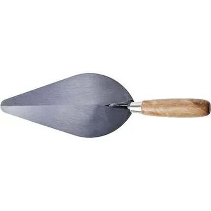 Colher de Pedreiro Oval 10" Cabo de Madeira FAMASTIL
