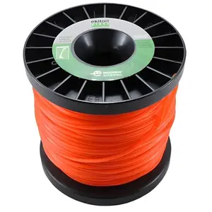Fio De Nylon Quadrado Laranja 3,0mm Roçadeira EKILON